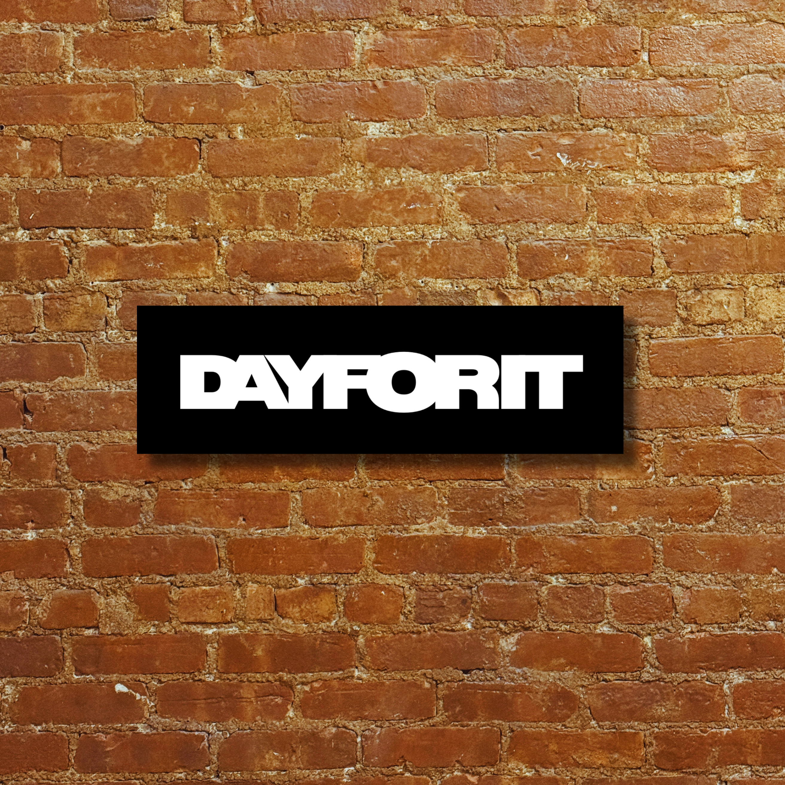 DAY FOR IT logo (STICKERS || 3 PACK)